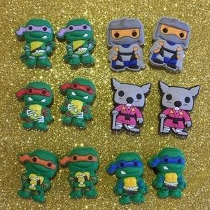 ♡♡3/$15 - Set of 12pcs Ninja Turtle Shoe Charms